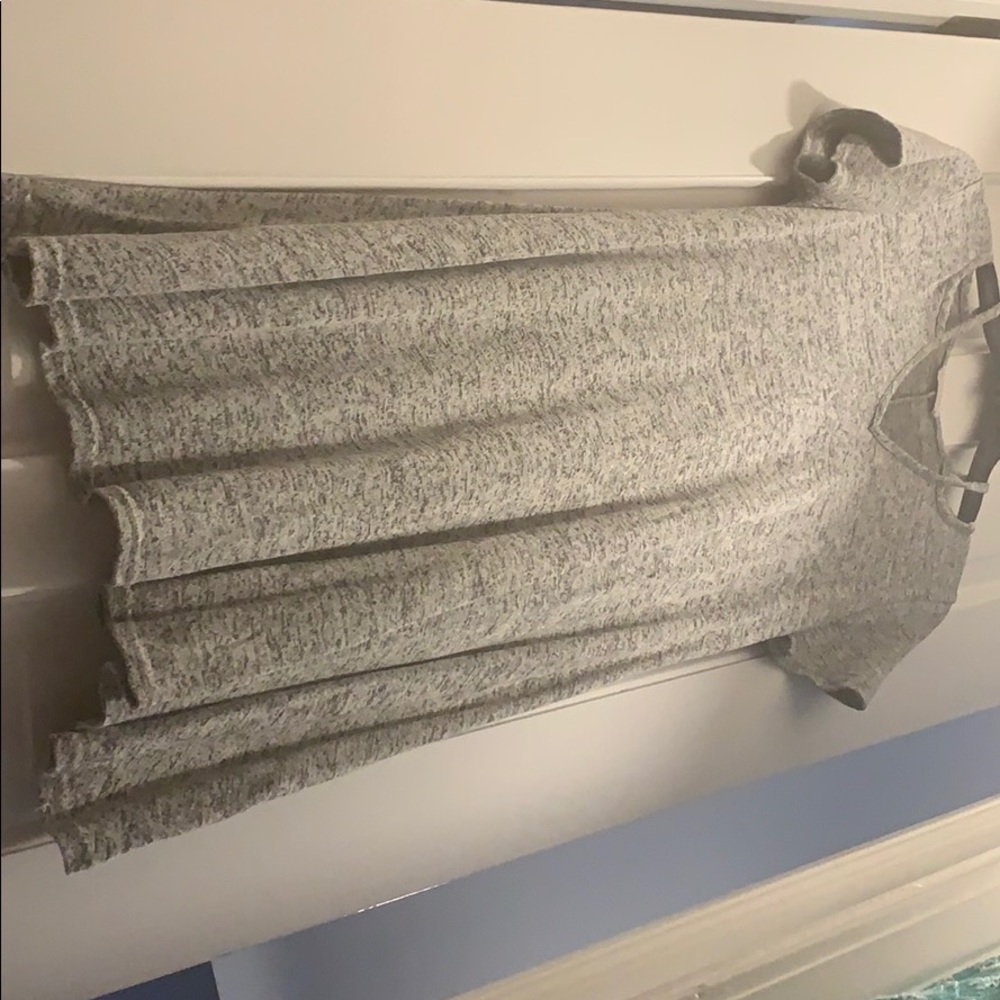 Gray dress, casual
